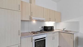 Apartment, 1 Doppelbett und Schlafsofa, Blick auf den Innenhof | Eigene Küche