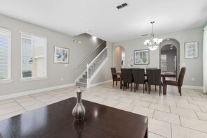 Dining - Spacious modern home w/ private arcade, pool and spa (Davenport)