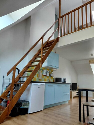 Appartement Mezzanine, 50m de la plage!