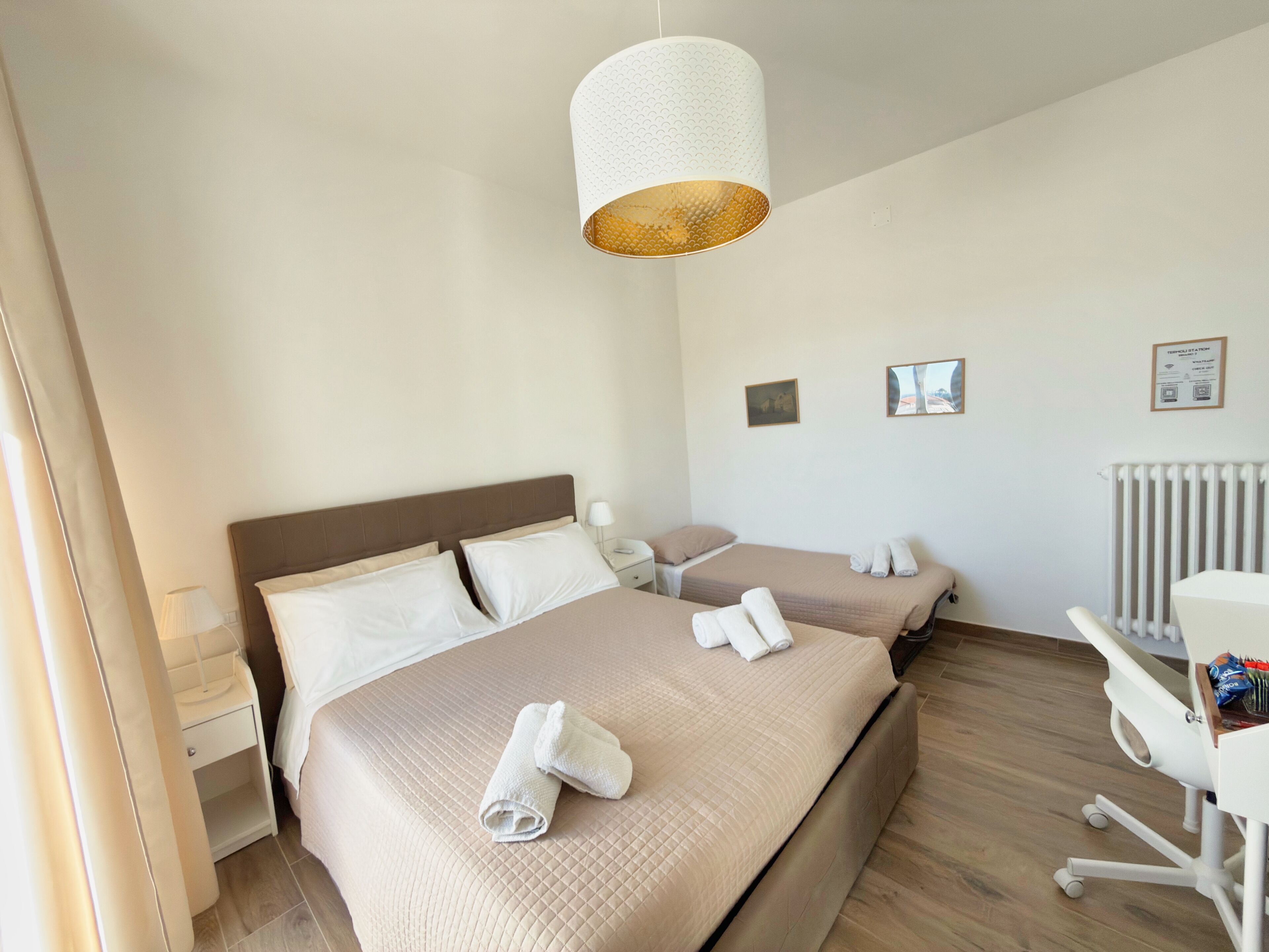 Superior Triple Room, Balcony | Desk, laptop workspace, blackout drapes, free WiFi