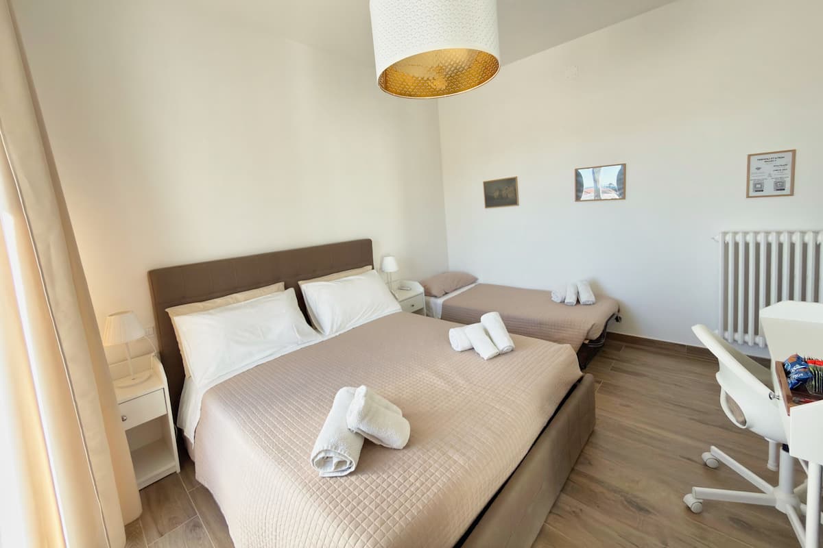 Superior Triple Room, Balcony | Desk, laptop workspace, blackout drapes, WiFi (free)