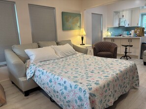 Iron/ironing board, WiFi, bed sheets - House for Waves in Galveston: 2 bedroom, 2 bath ensuite, fenced yard for dog (Galveston)