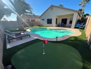 Pool - Alluring Mountain View Home with 
Pool and Putt (Surprise)