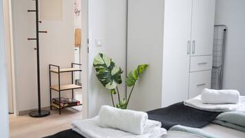 Desk, iron/ironing board, travel crib, WiFi