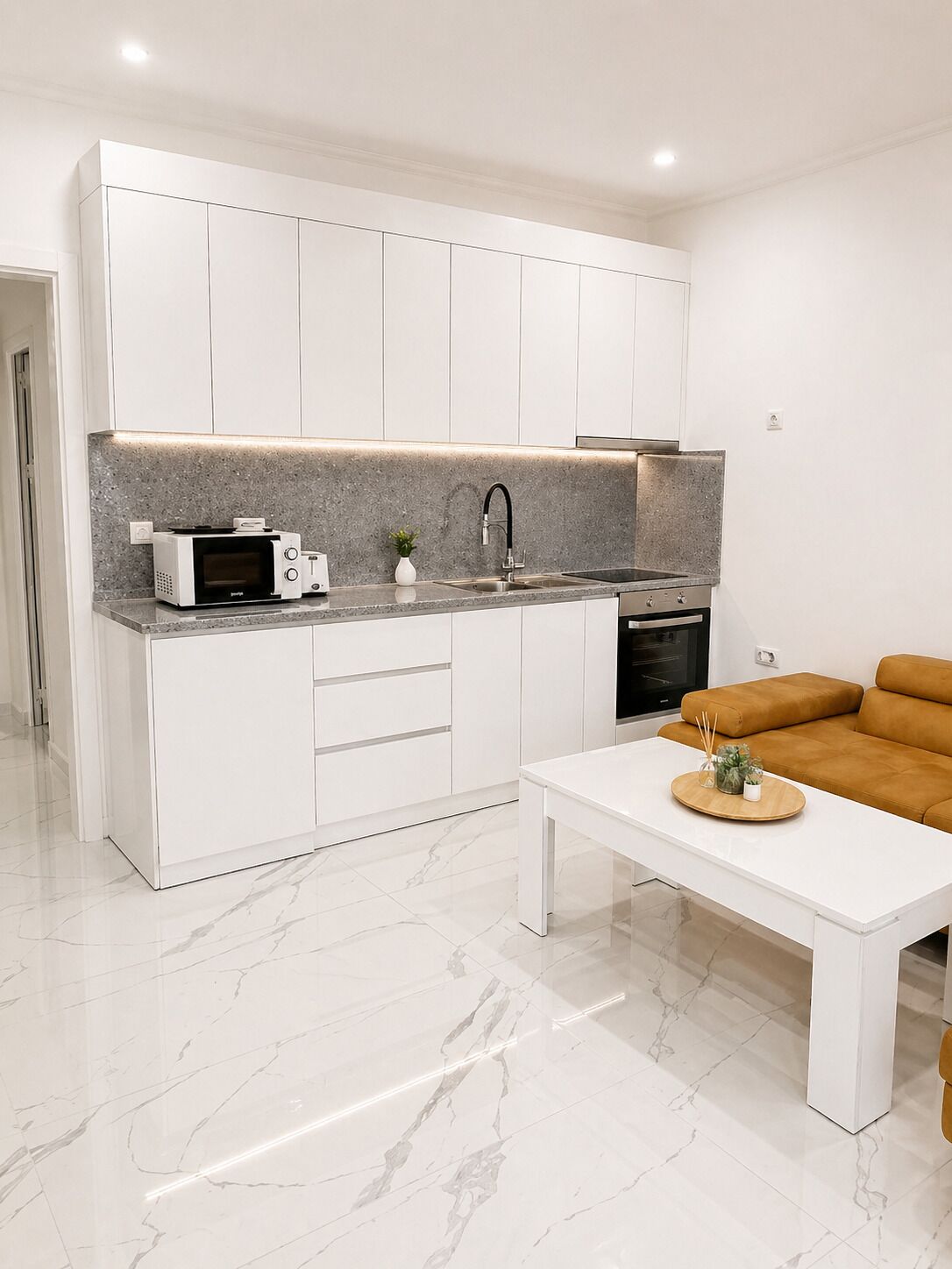 Apartemen, pemandangan kebun | Interior