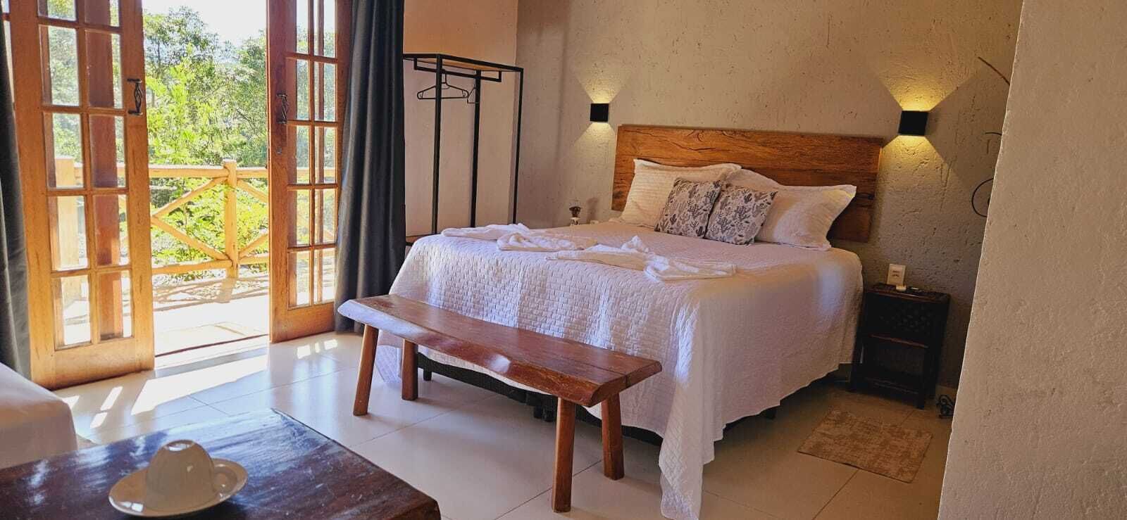 Comfort-Chalet, Balkon, Gartenblick