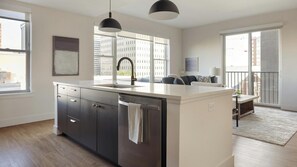 Interior - Landing | Stunning 2BD, Rooftop Lounge, Gym (Denver)