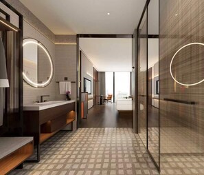 Habitación individual básica, vistas a la ciudad | Caja fuerte y cortinas opacas