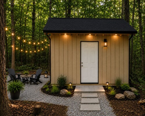 Serene studio with small AC in beautiful Appling, GA perfect low cost getaway.
