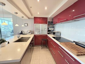 Private kitchen - Watch FIFA from Your Private 1,100sf Deck | 3BR Sub-Penthouse (Yaletown) 1420sf (Vancouver)