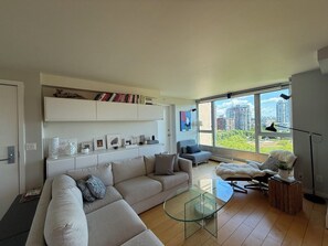 Living area - Watch FIFA from Your Private 1,100sf Deck | 3BR Sub-Penthouse (Yaletown) 1420sf (Vancouver)