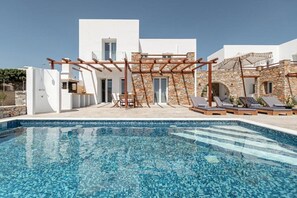 Pool - Villa Margarita 3 Bedroom Villa With Private Pool and Sea View (Naxos)