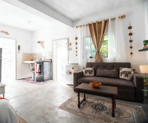 Living area - watchRasta Studio Culture, Beaches & Airport (Kingston)