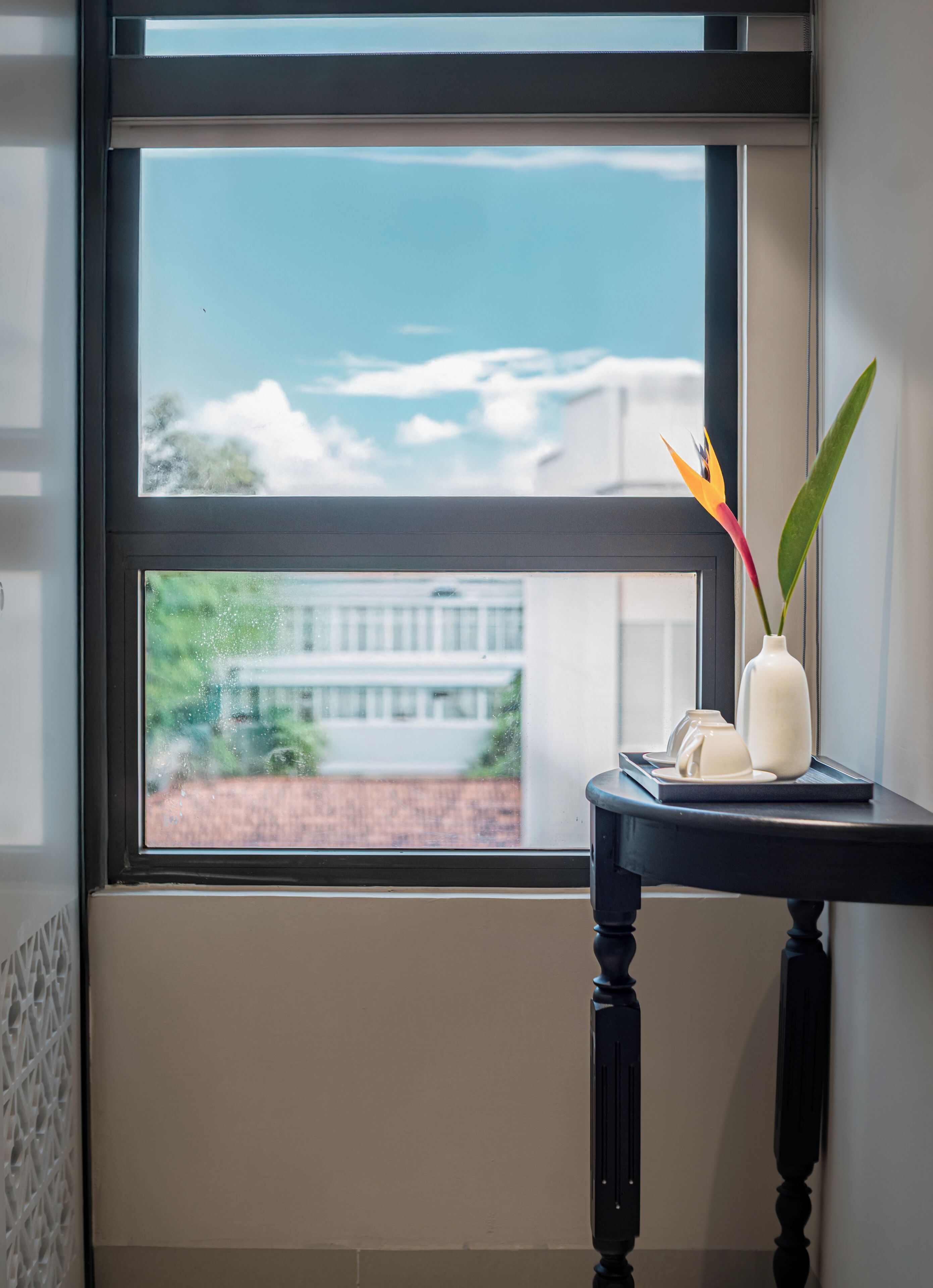 Quarto casal ou duplo luxo, sacada, vista para a cidade | Vista para a cidade