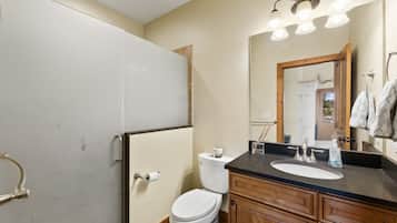 Hair dryer, towels