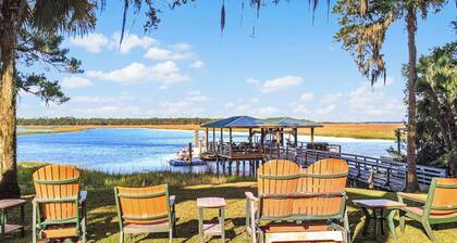 Waterfront Retreat on 2 Acres- Dock Access + Sunrise Views + Guest Suites