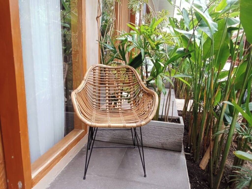 Quarto casal standard, sacada, vista para o jardim | Terraço/pátio