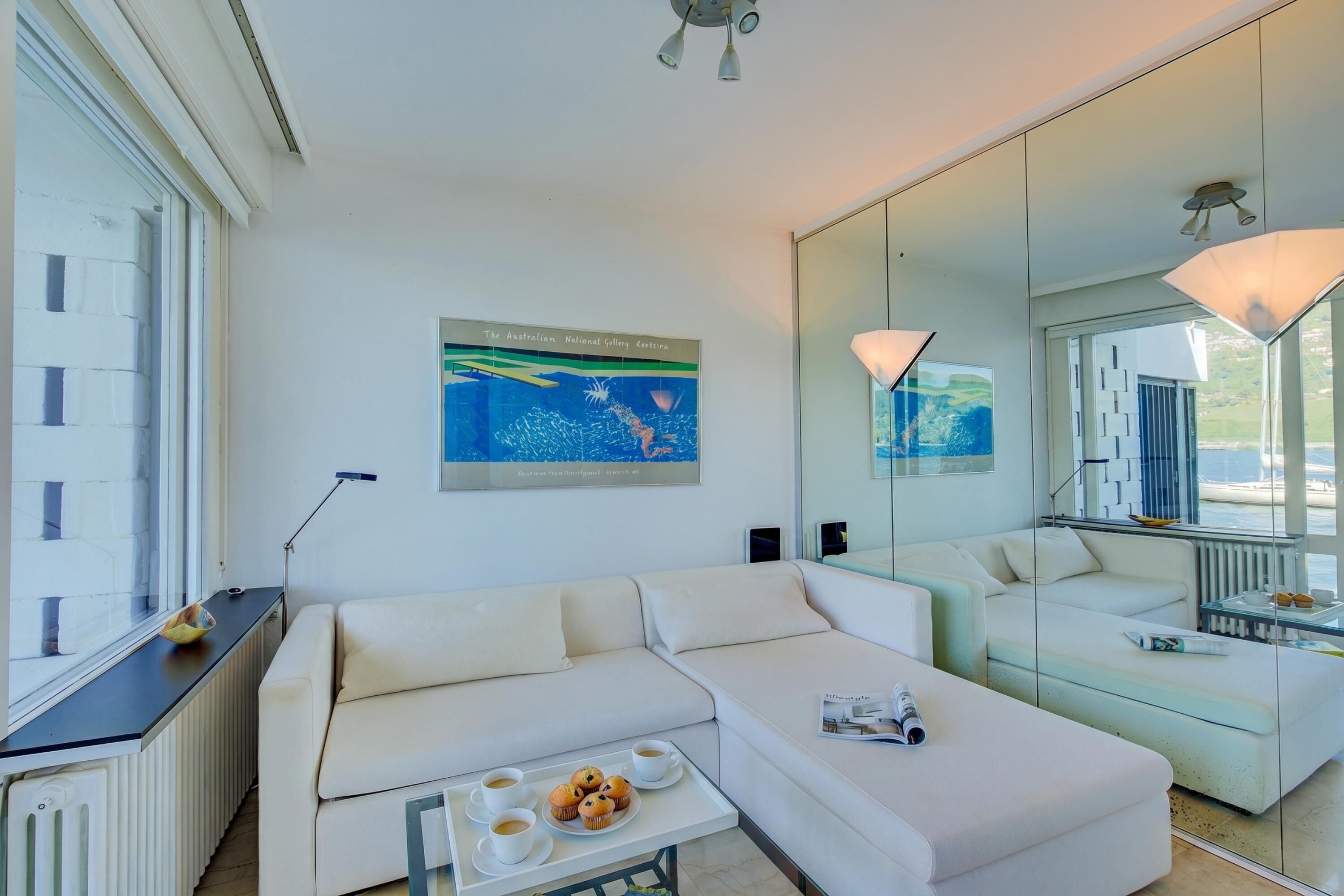Maison Lune de Miel, 1 chambre, balcon, en bord de lac (Bellariva On The Lake with View) | Coin séjour