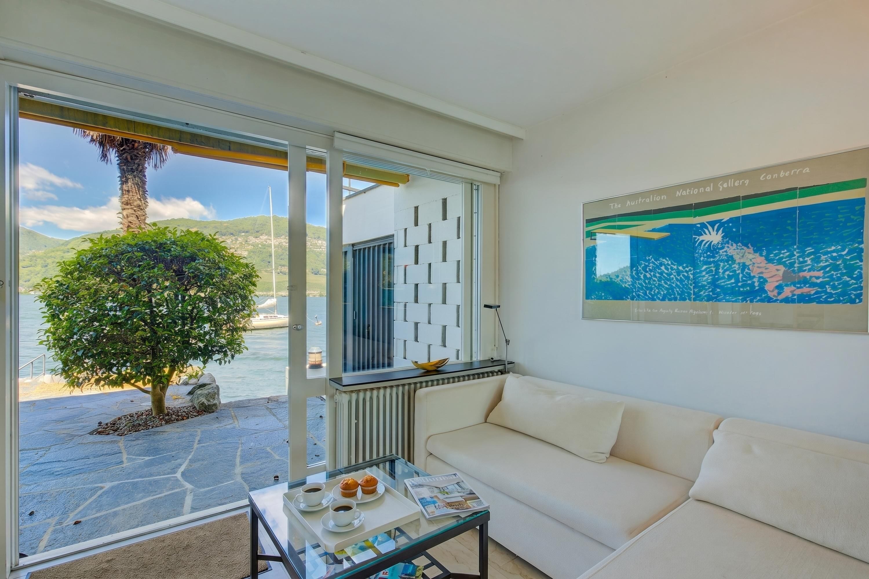 Maison Lune de Miel, 1 chambre, balcon, en bord de lac (Bellariva On The Lake with View) | Coin séjour