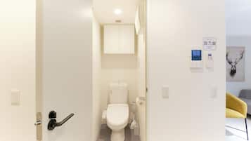 Apartment | Bathroom | Combined shower/tub, hair dryer, slippers, towels
