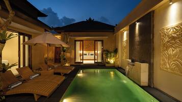 Two Bedroom Private Pool Villa | Minibar, free cribs/infant beds, free WiFi, bed sheets