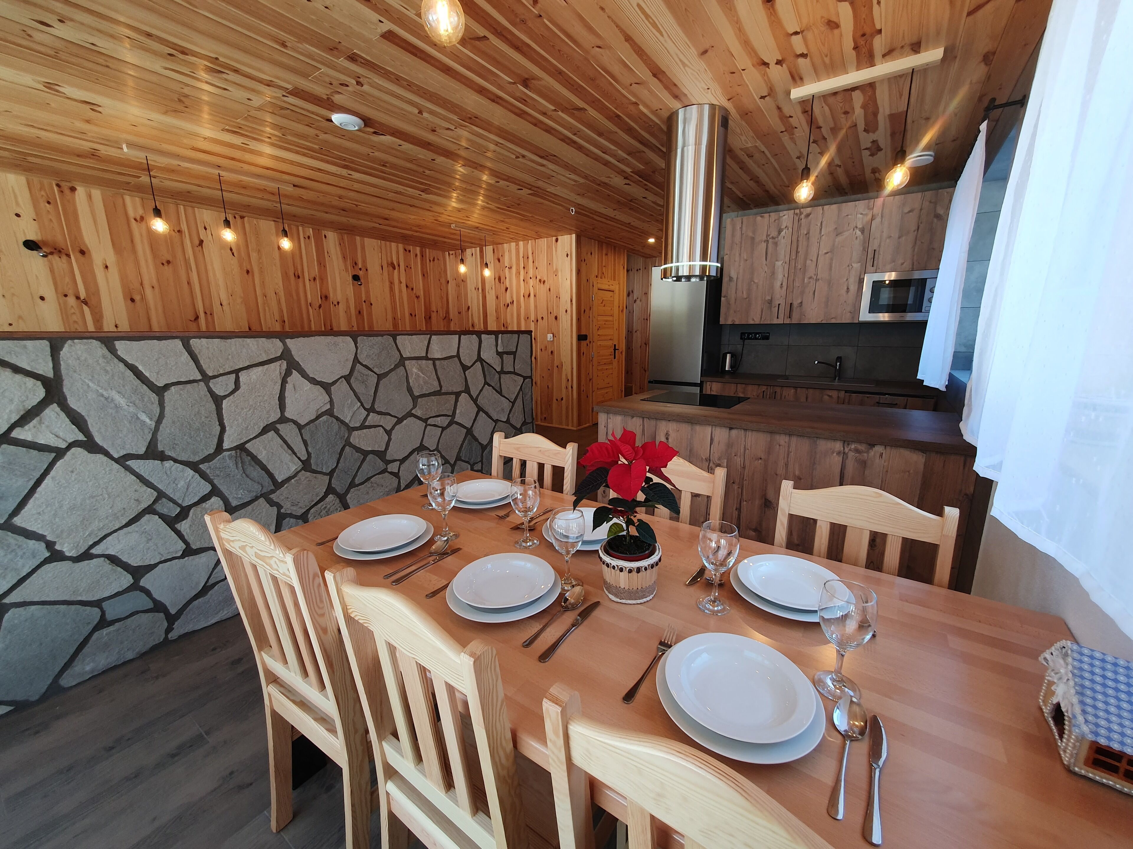 Chalet, vue montagne | Restauration