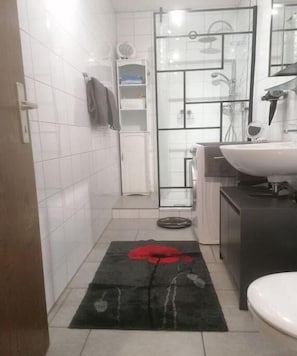 Ducha y secador de pelo
