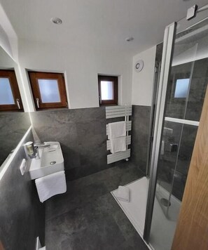 Shower, hair dryer - in the country house in Irlau (St. Englmar)