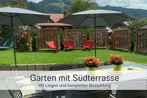 Outdoor dining - Holiday apartment no. 3 - aubergine (Bad Hindelang)