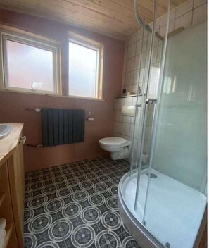 Een douche, een haardroger
