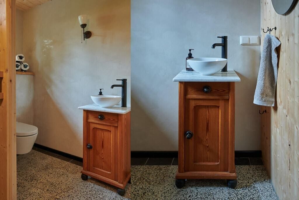 Een douche, een haardroger