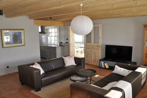 Smart-TV, Kamin, Bücher