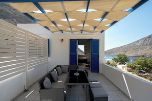 Family Apartment, Beach View | Outdoor dining