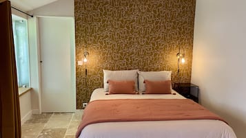 Quarto casal, vista para o jardim | Wi-Fi de cortesia
