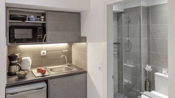 Suite Studio Confort, balcon | Coin cuisine privé