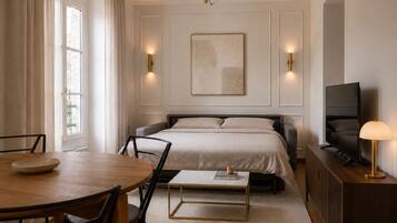 1 Schlafzimmer, Bügeleisen/Bügelbrett, Internetzugang, Bettwäsche