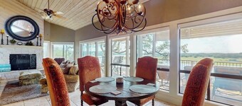 Refined panoramic paradise on Lake Travis with boat launch and Tesla charger