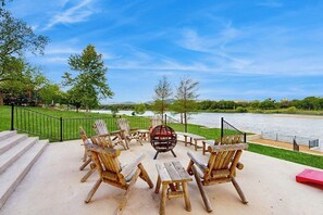 Terrace/patio - Waterfront home w/kayaks, game room, firepit, & enormous deck (Kingsland)