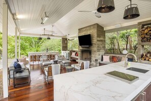 Interior - Inviting waterfront home with pool, patio, fireplace, W/D, & dog-friendly (Hunt)