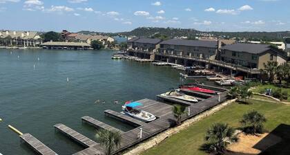 Stunning lakefront home on Lake LBJ with private balconies - close to Yacht Club