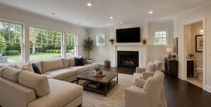 Living area - World Cup Private Luxury Estate/5BR/Sleeps 10/Near Stadium & NYC/Old Tappan, NJ (Old Tappan)