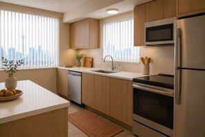 Economy-Zimmer | Eigene Küche | Kühlschrank, Mikrowelle, Ofen, Herdplatte