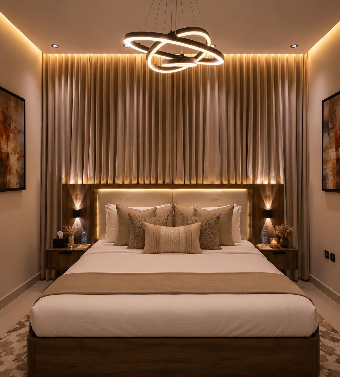 Luxury Apartment, Kitchen | Blackout curtains, iron/ironing board, free WiFi