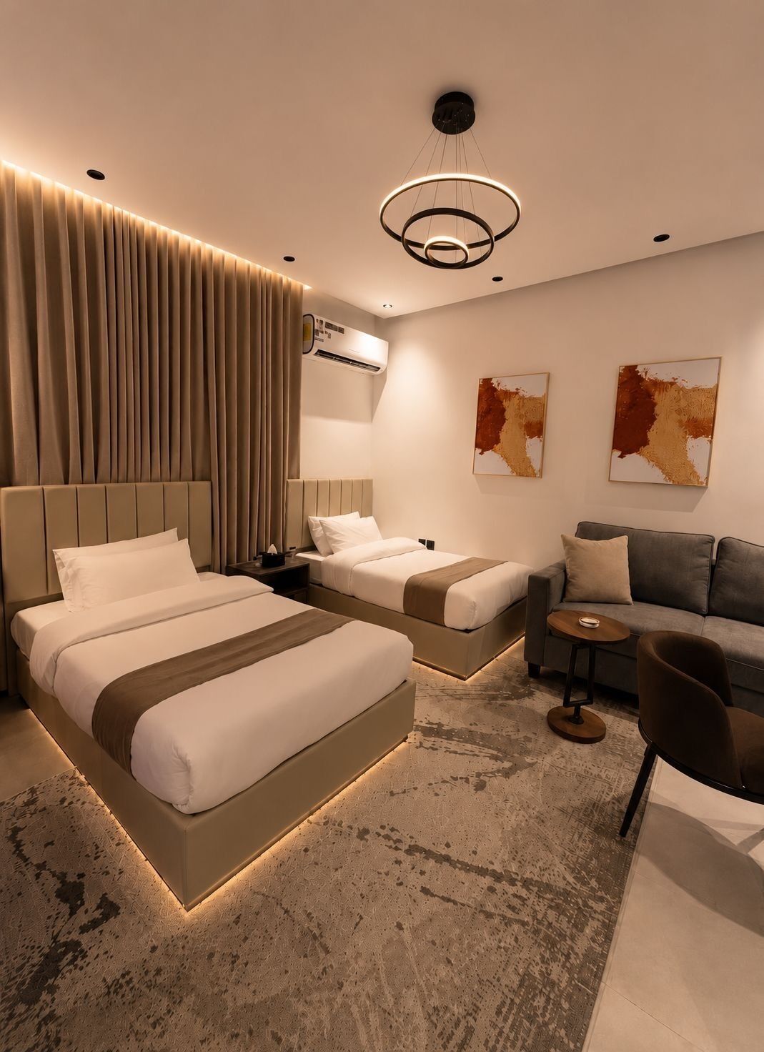 Luxury Studio, Air conditioning, Ground Floor | Blackout curtains, iron/ironing board, free WiFi