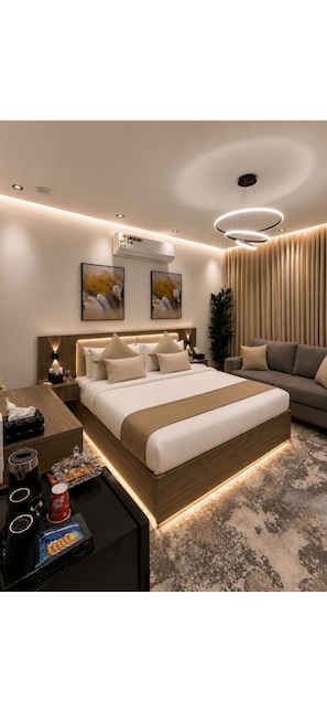 Luxury Studio 5 | Blackout drapes, iron/ironing board, free WiFi - Comfortable Diamond Apartments AlAzizya (JEDDAH)