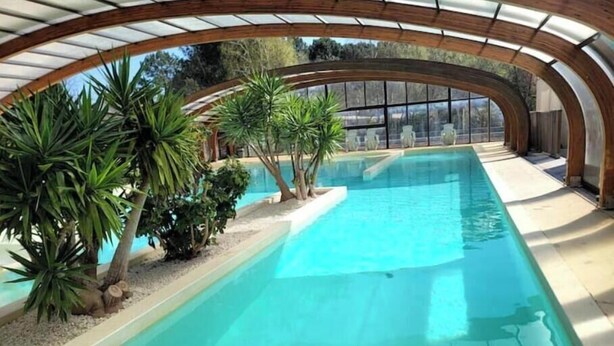 Indoor pool, outdoor pool - Wellness getaway between lake and ocean with heated pools (Parentis-en-Born)