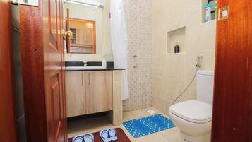 Towels, soap, toilet paper