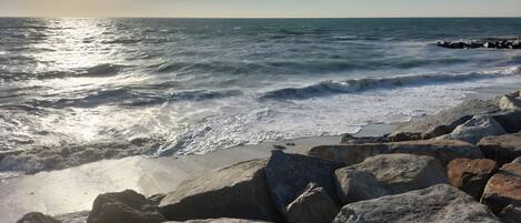Tæt på stranden