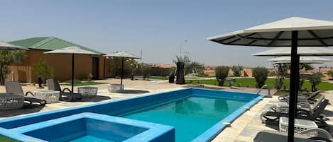 6 indoor pools, outdoor pool, open open 24 hours, pool umbrellas