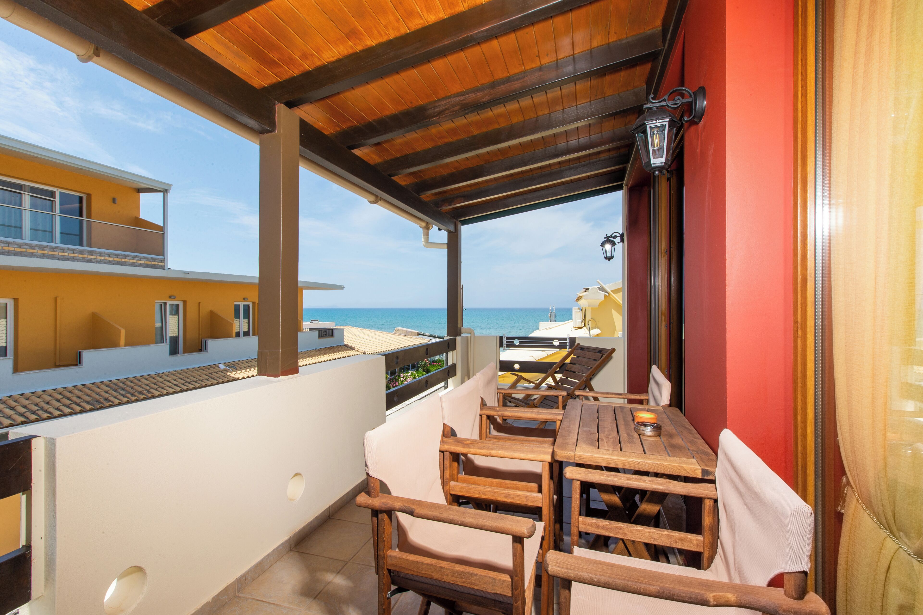 Luxury Villa, Balcony, Partial Sea View | Outdoor dining